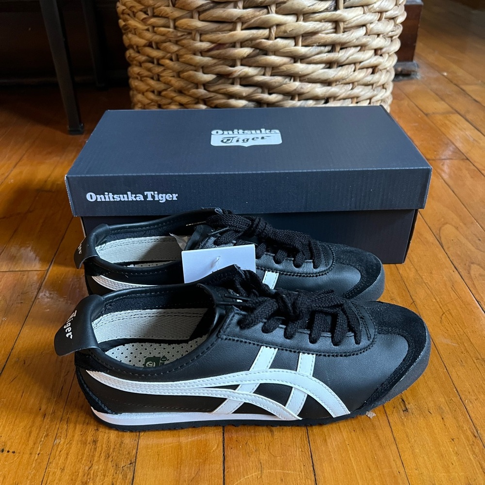 onitsuka tiger mexico 66 black and white eu 38